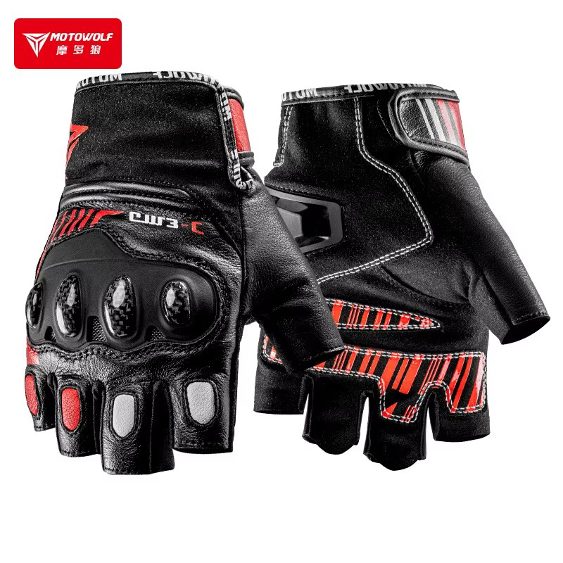 Motorcycle Glove Knuckle - Rękawiczki motocyklowe z półpalcami twarde kostki