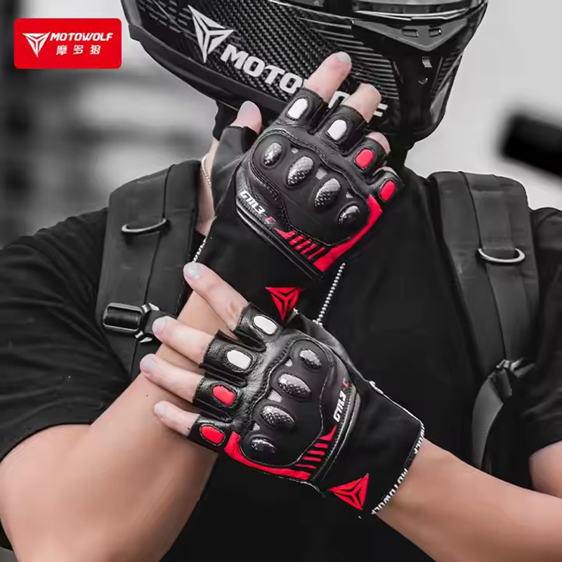 Rękawiczki motocyklowe z półpa – Motorcycle Glove Knuckle recenzja i cena