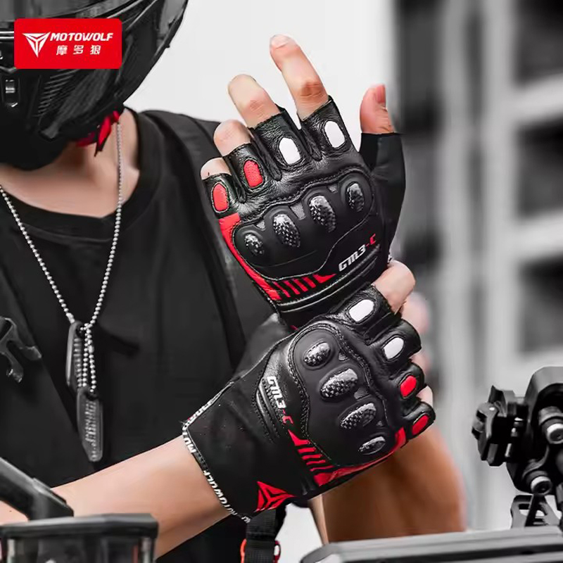 Rękawiczki motocyklowe z półpa – Motorcycle Glove Knuckle recenzja i cena